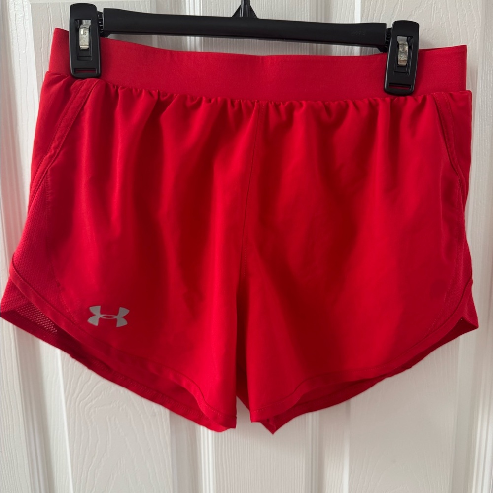 Under Armour Red Athletic Shorts Lightweight Performance